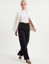 10501440 blusa malha de algodao off white daiela 19200122 calca alfaitaria preta timotea 11400337 blazer off white feminino liana 3 2