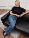 10501500 blusa canelada gola alta preto adri 19200430 calca jeans feminina selene