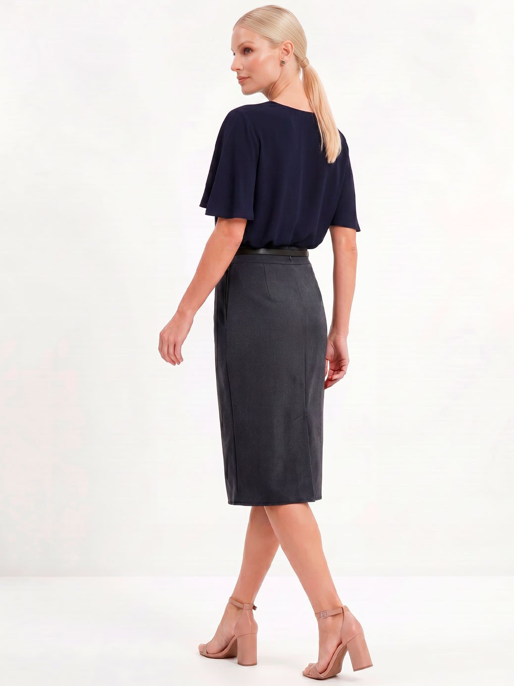 10501756 blusa marinho marlu 11000307 saia lapis alfaiataria cinza escuro amara 2 2
