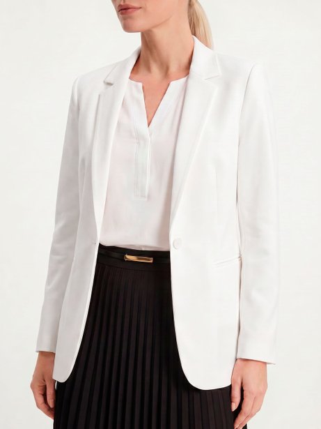 Blazer Botão Único Off White Juliete
