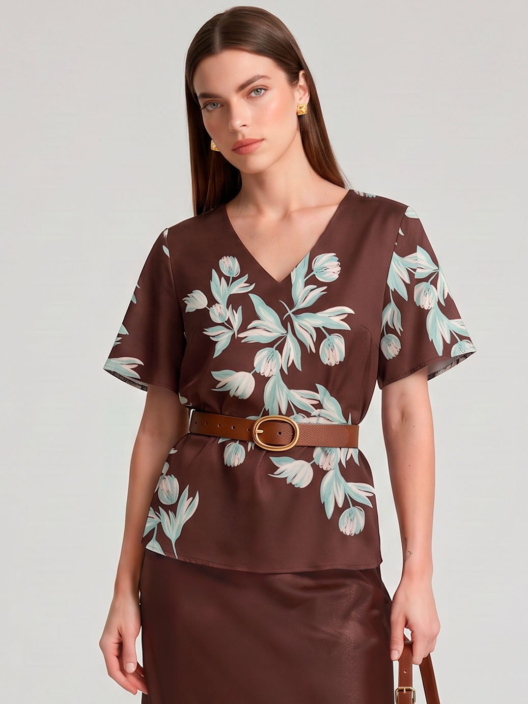 10501751 blusa manga gode alba 11000431 saia crepe marrom andreza 2