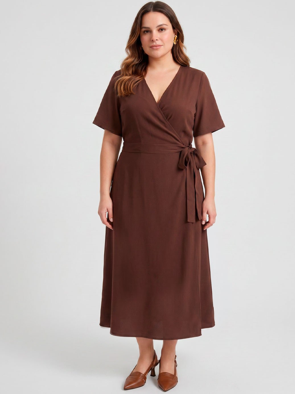 11000429 vestido maxi longuete em viscose marrom lanys 2