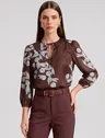 19200604 calca alfaiataria reta regular marrom tali 10501749 blusa manga 78 adelaine 2