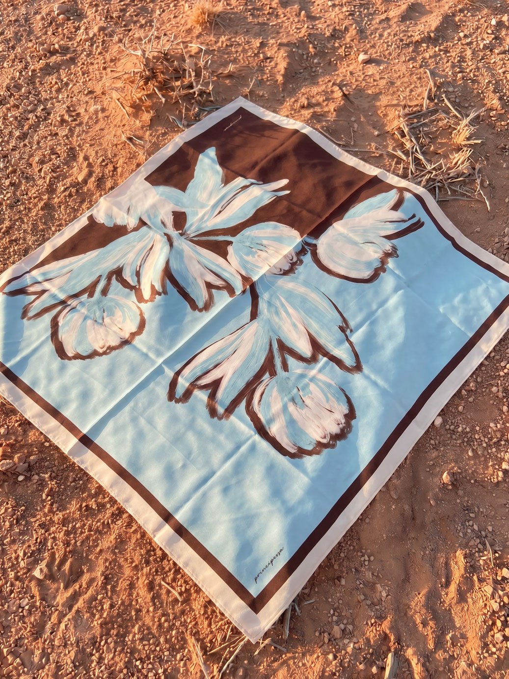 magnific leno no deserto todo amassado top view 23015