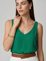 Regata Feminina Decote V Verde Luma