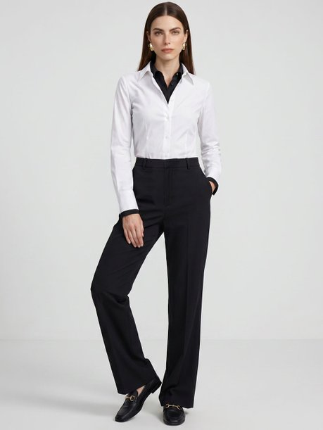 Camisa Social Básica Off White Roberta