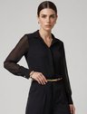 Camisa Manga Longa Preta Tiara