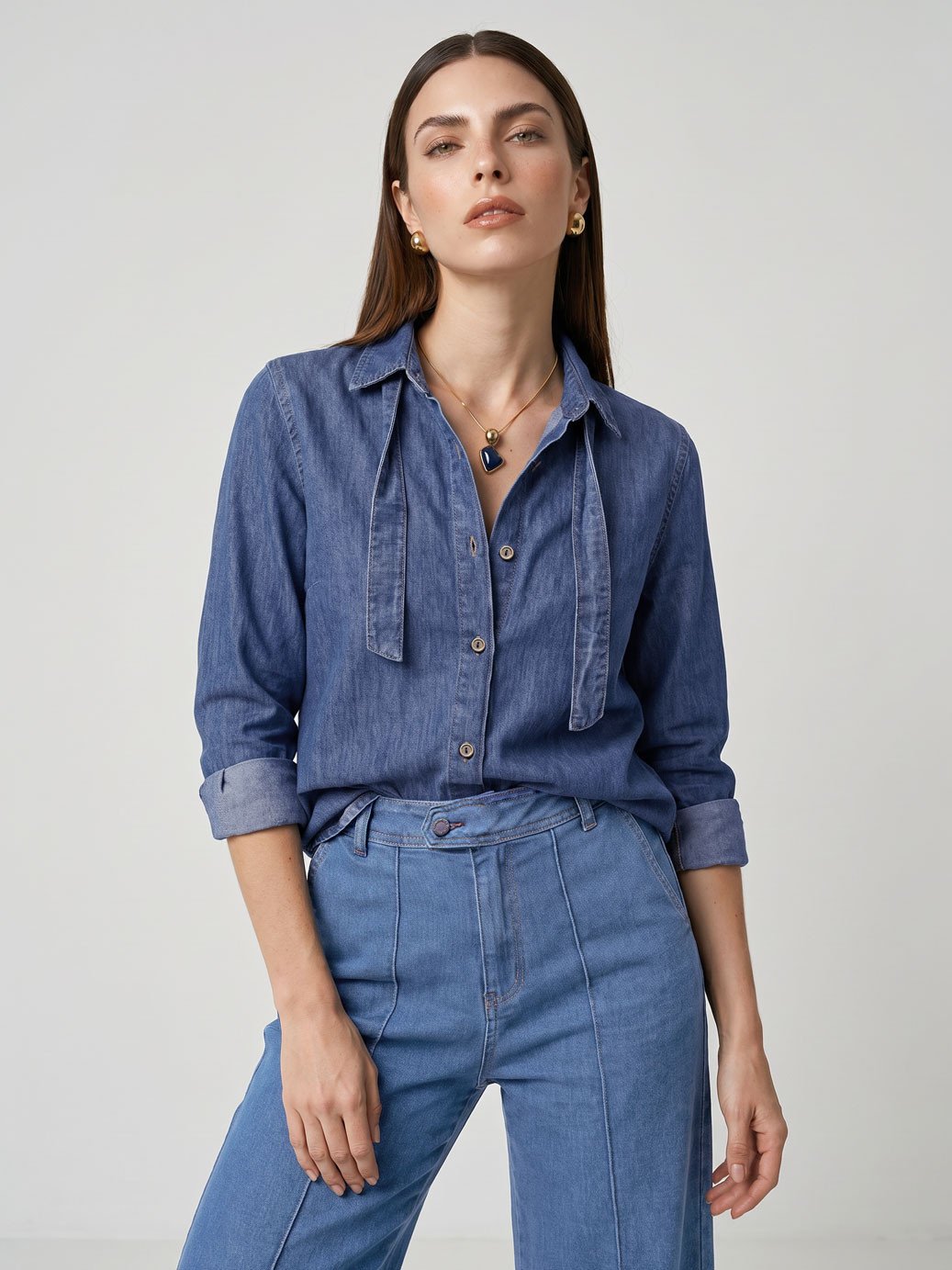 19200623 calca jeans pantalona naline 10202341 camisa jeans alany 3