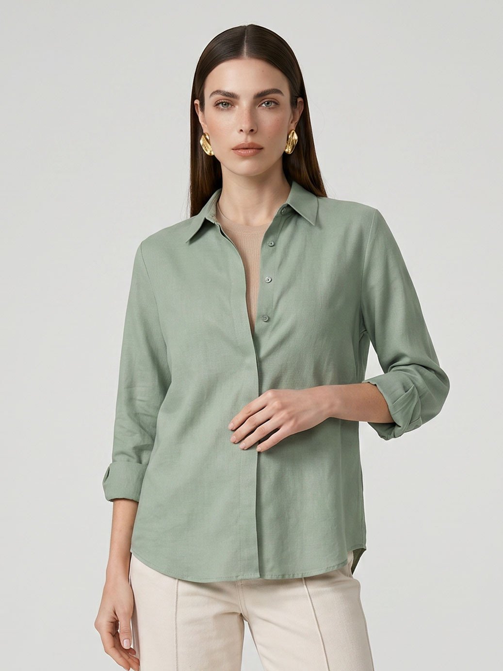 10202330 camisa oversized verde pistache kemya2