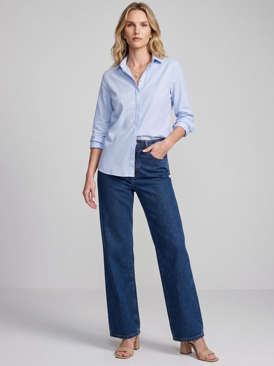 10202253 camisa comfy oxfordine sara 19200431 calca jeans sabrina 1 1