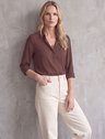 19200651 calca wide leg sarja atena 10202363 camisa manga longa marrom malika