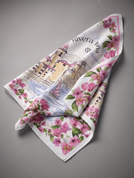 lenco estampado floral principessa keilla