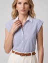 camisa feminina social manga curta drica