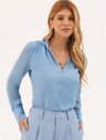 19200560 calca alfaiataria feminina azul clarice 10202319 blusa com gola azul lari