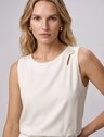 blusa social branca jessica principessa