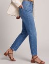 calca jeans reta regular azul medio vivara