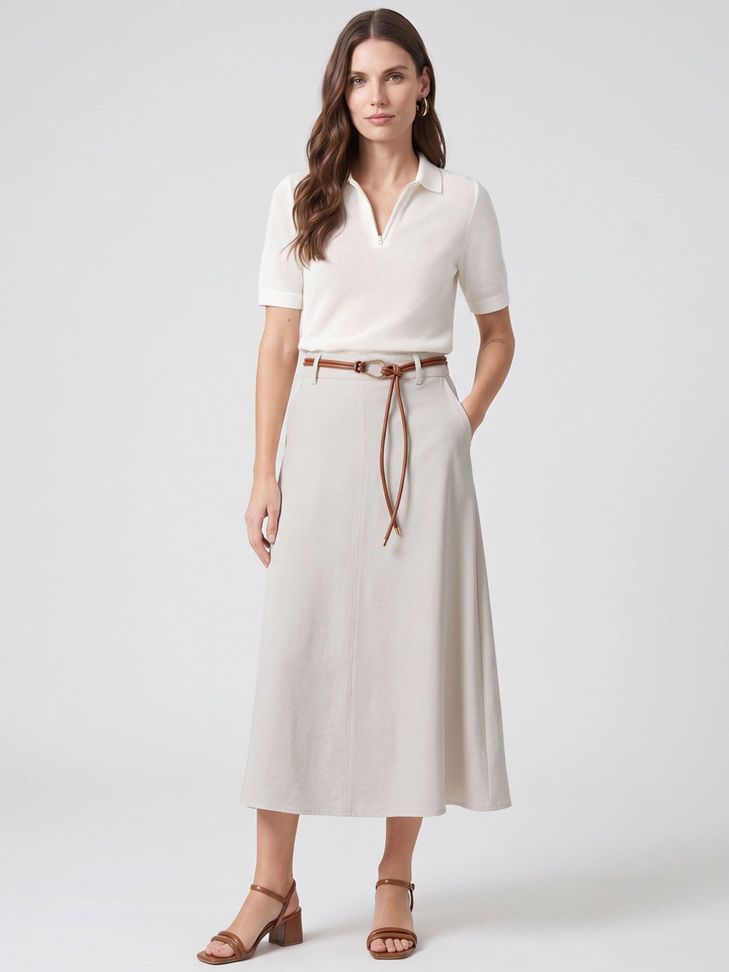 10501717 blusa polo malha off white talira 11000406 saia alfaiataria maxi sarja areia gislayne 2 4