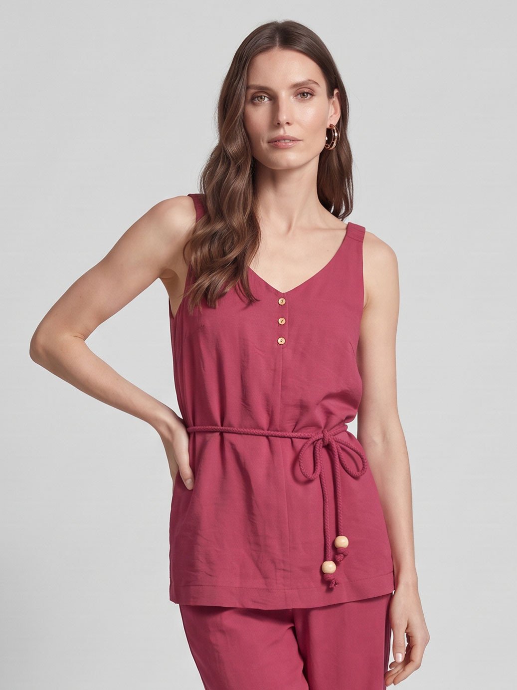 10501819 regata feminina terracota alina 19200644 calca wide leg alfaiataria terracota catarine 2