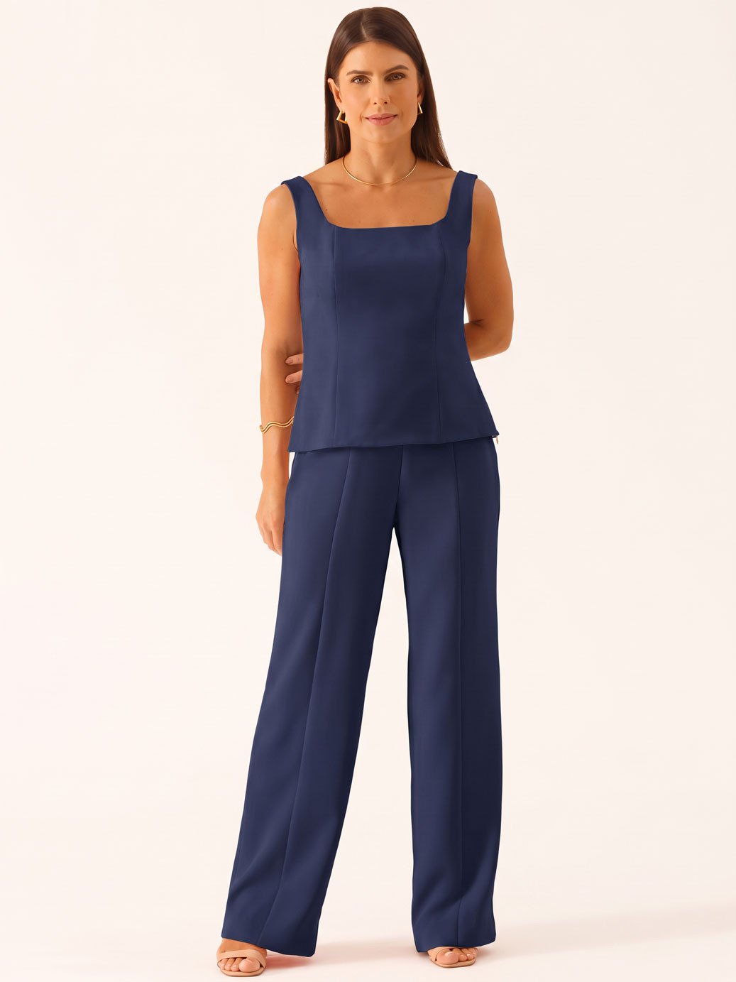 1050185742 blusa alfaiataria decote reto marinho bielly