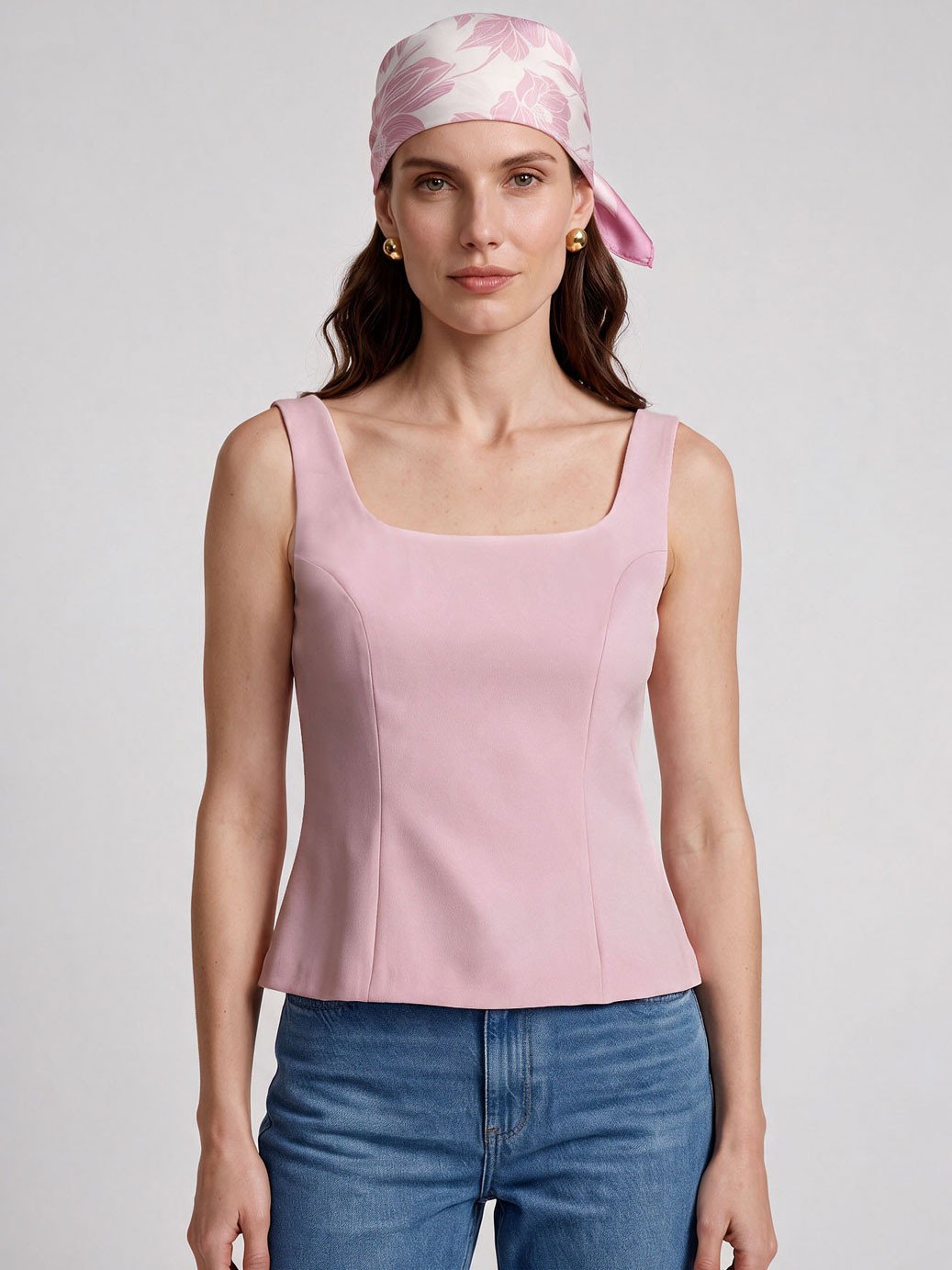 10501692 blusa alfaiataria com alcas decote reto rosa claro bielly 10161092 lenco barrado off white com estampa floral rosa livia 2