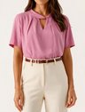 10501671 blusa manga curta em chiffon rosa eliana