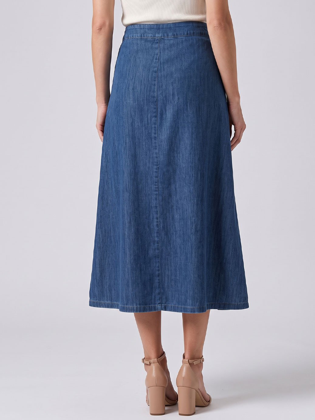 11000418 saia jeans evase longuete azul medio vanice 5